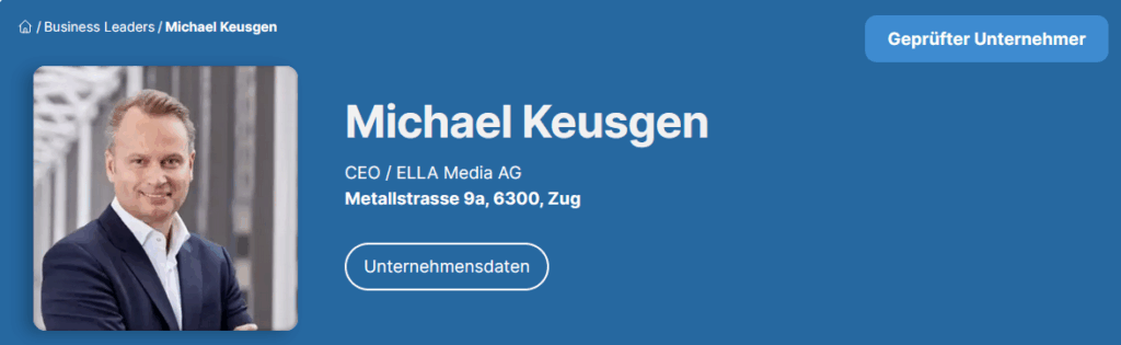 Michael Keusgen - ELAA Media - Business Leaders